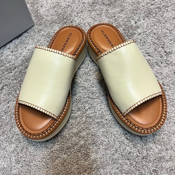 CLERGERIE PARIS Fastsp Womens Faux Leather Platform Slide Sandals-Size 6(36.5) - Picture 4 of 15